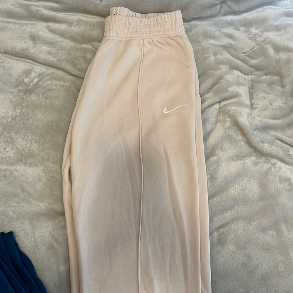 Tan Nike cuffed joggers